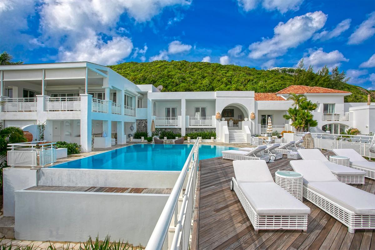 St Martin beachfront luxury villa rental - View of the all villa